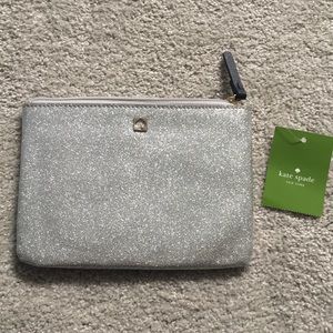 Kate Spade glitter mini pouch